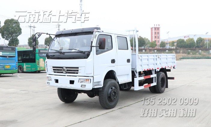 4*4東風卡車,輕型卡車,越野卡車,東風雙排卡車,3噸小型卡車,貨箱4.2米